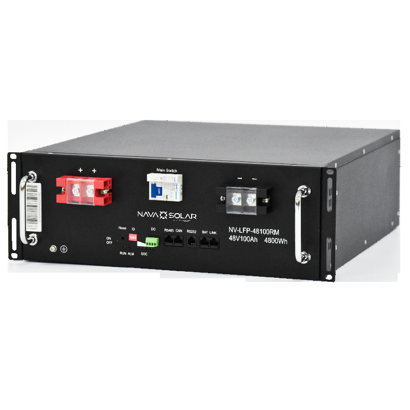 NV-LFP-48100RM NAVASOLAR 48V 100AH LIFEPO4 RM BATTERY PACK WITH BMS