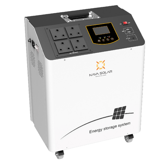 NV-BP18-3024 NAVASOLAR BP18-3024 TROLLEY INVERTER - 3KW/24VDC 2560WH LIFEPO4 BATTERY